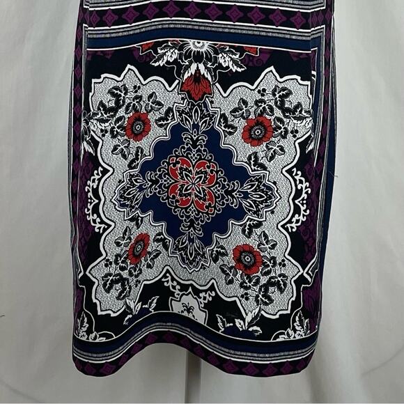 Banana Republic Black, Red & White Floral Career Office Dress NWT Size 8 - Picture 4 of 14